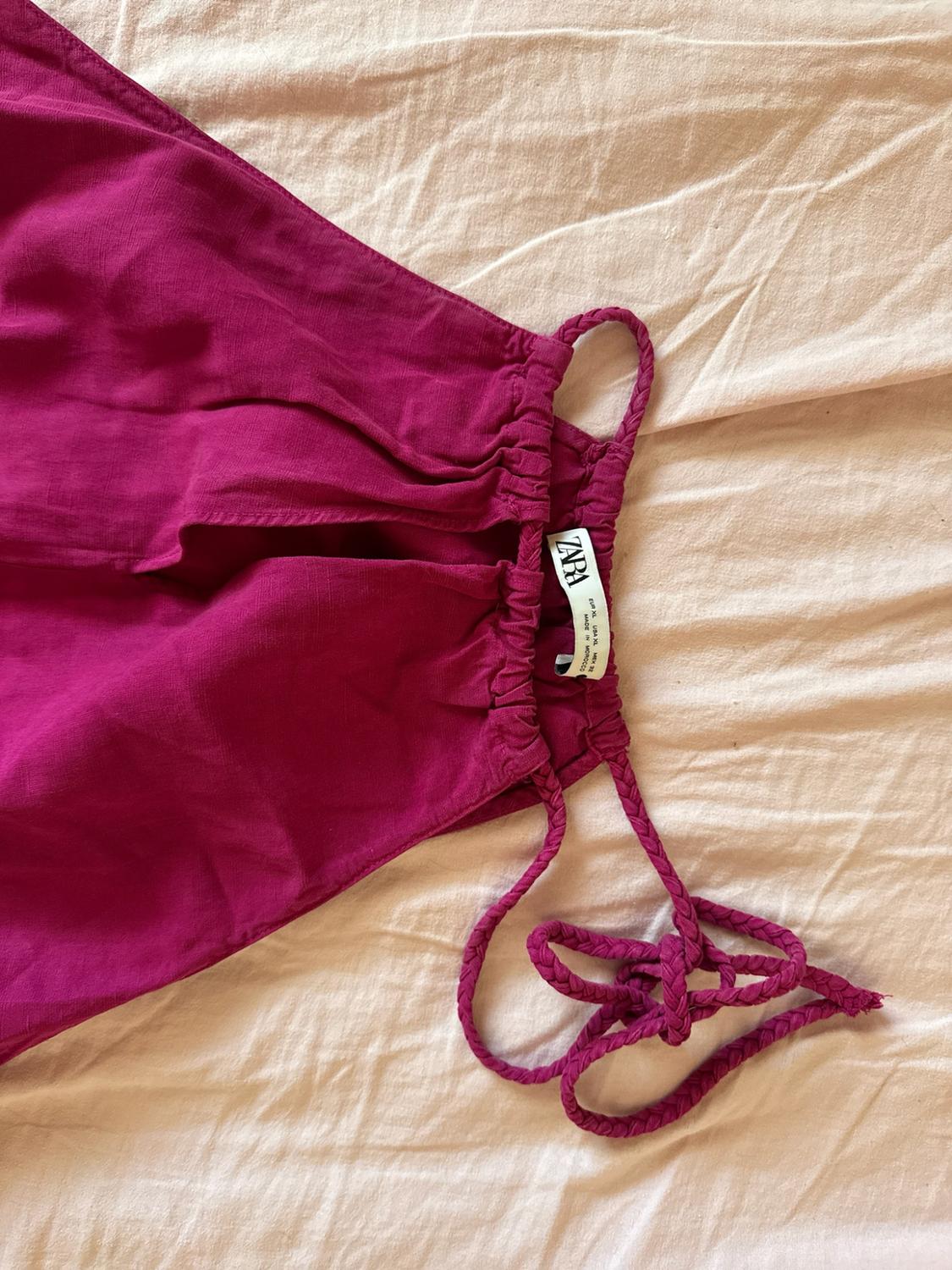 LINEN BLEND HALTER TOP - Image 3