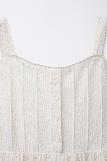 ROBE BRODÉE - Écru de Zara - Image 2