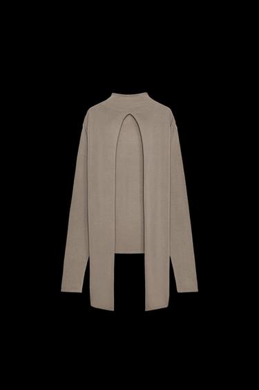 TOP PUNTO NUDO ESPALDA - Visón de Zara