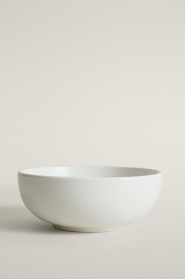 STONEWARE BOWL — White 1