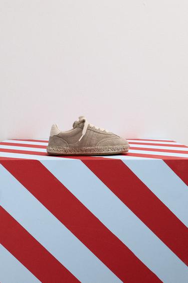 JUTE TRAINERS - Sand Brown by Zara - Image 7