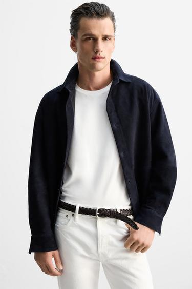 LIMITED EDITION WOVEN LEATHER BELT - Dark brown by Zara - Image 1