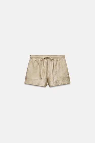 FLOWING SHORTS - Brown / Taupe by Zara - Image 0
