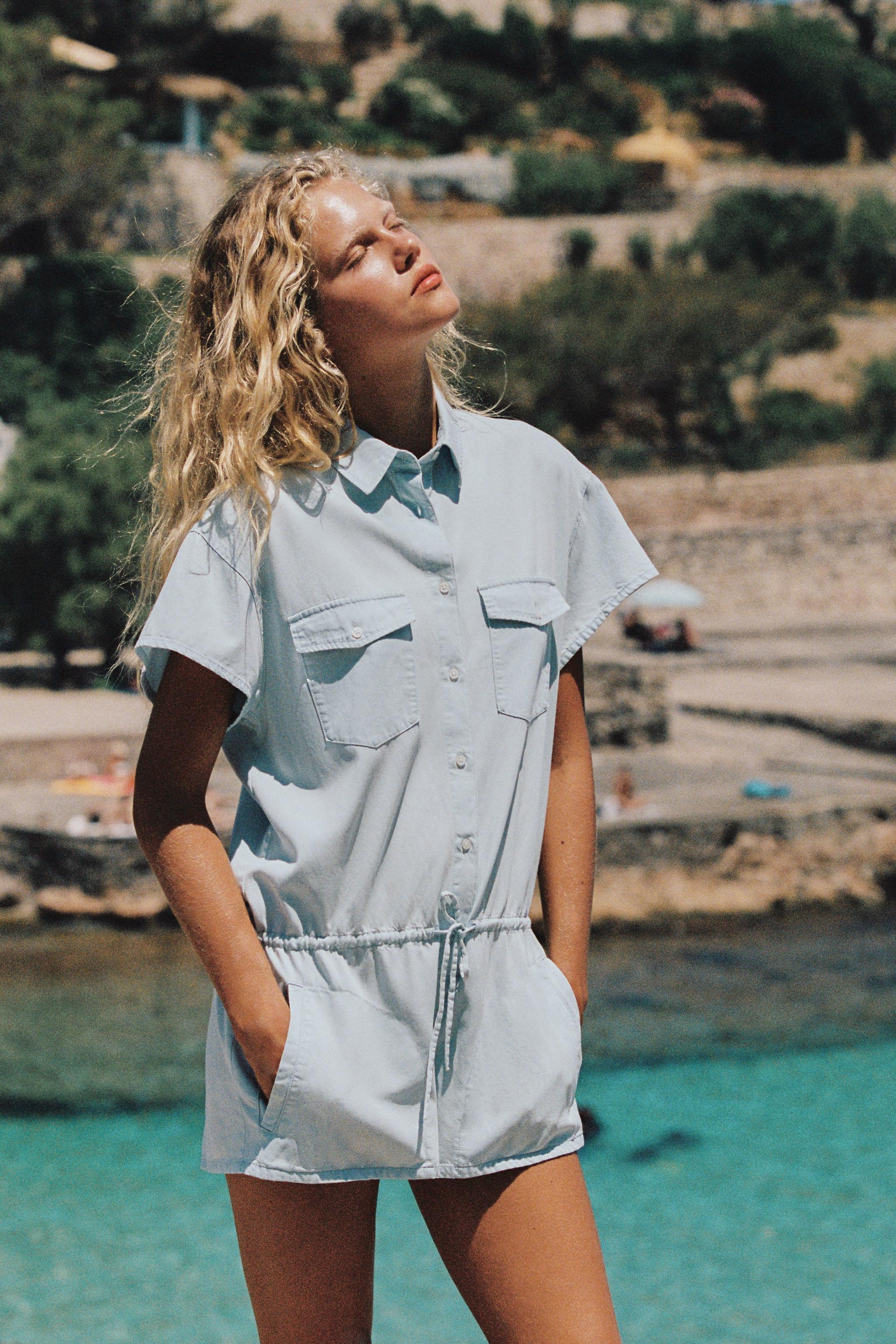 FLUID SHORT JUMPSUIT WITH POCKETS