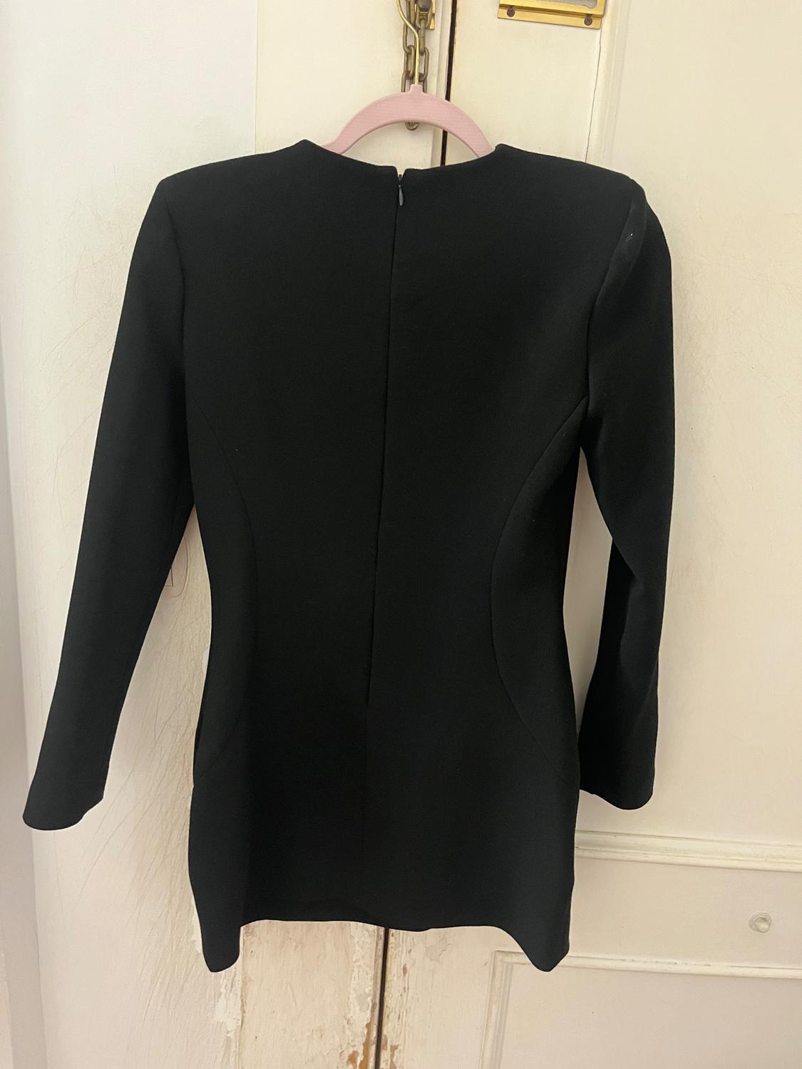 ZW COLLECTION SHORT DRESS WITH SHOULDER PADS - Image 4