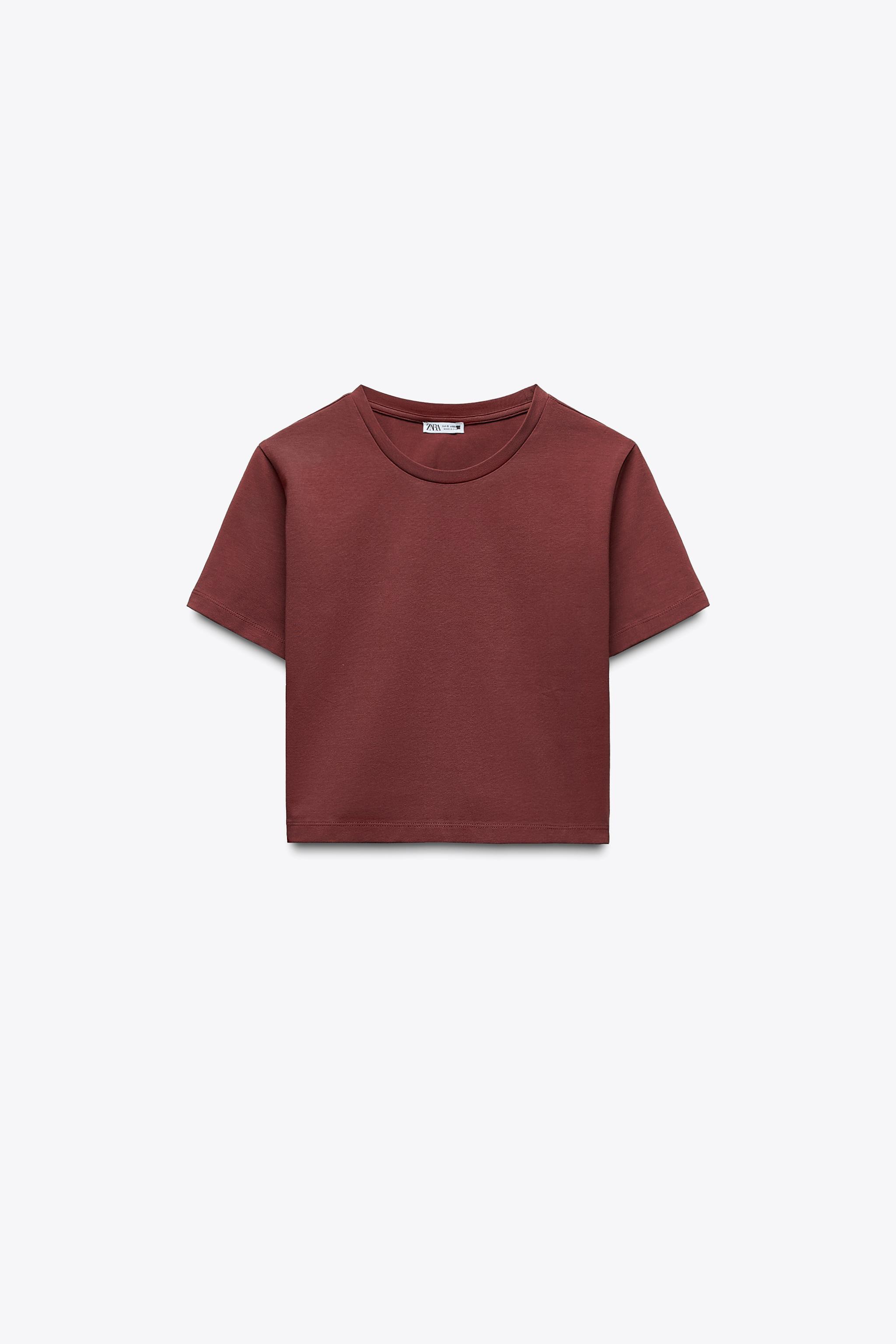 レディースクロップ丈Tシャツ | ZARA 日本