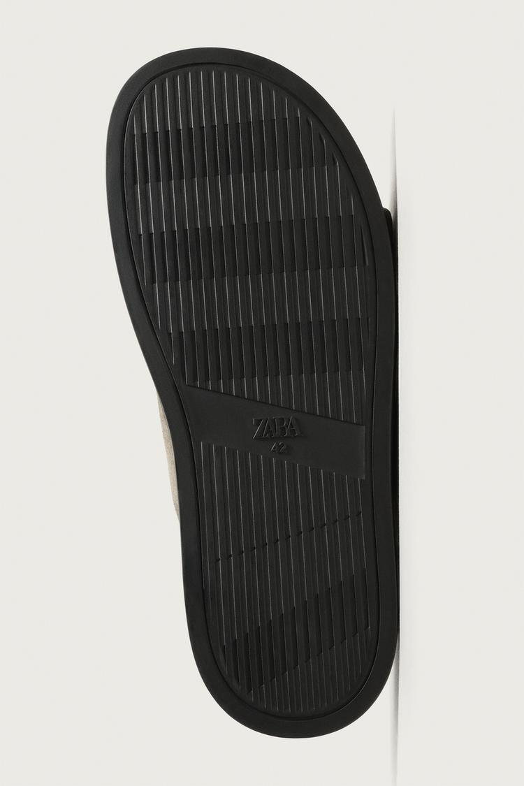 Sandalias de cuero de doble correa 7