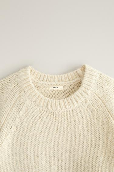 ALPACA WOOL SWEATER — Ecru 2