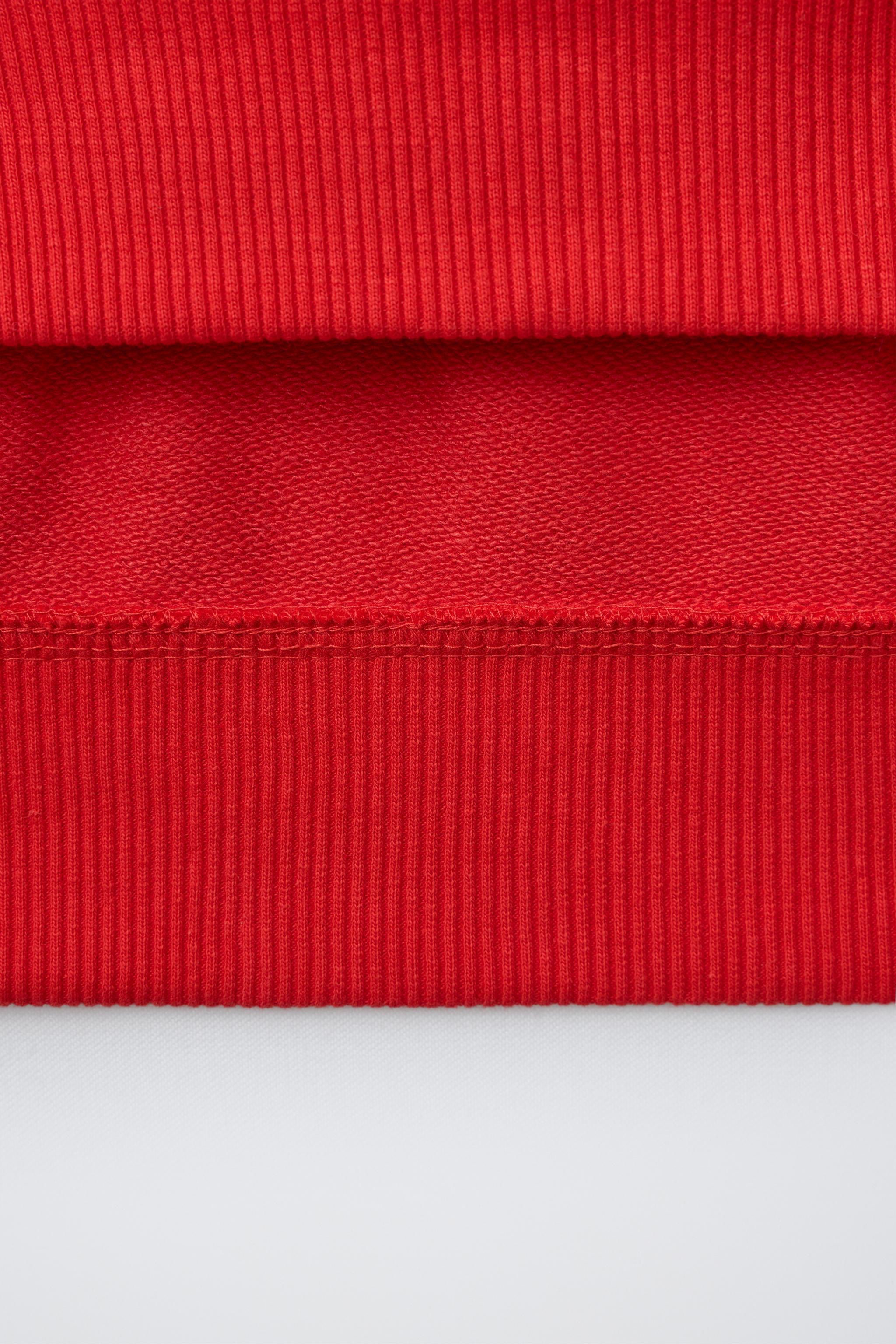 LOOP PATCH TEXT PRINT SWEATSHIRT