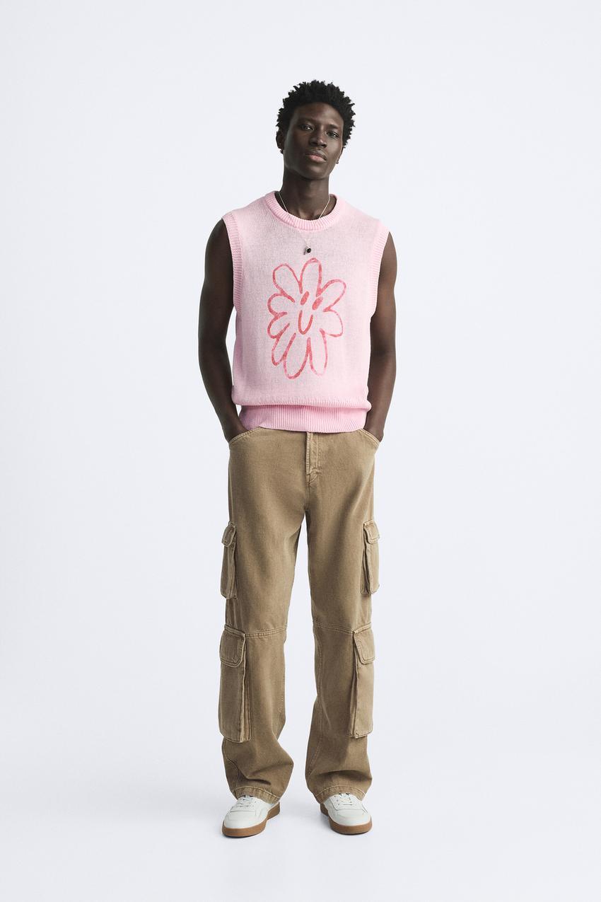 Zara - Geometric Jacquard Knit Shirt