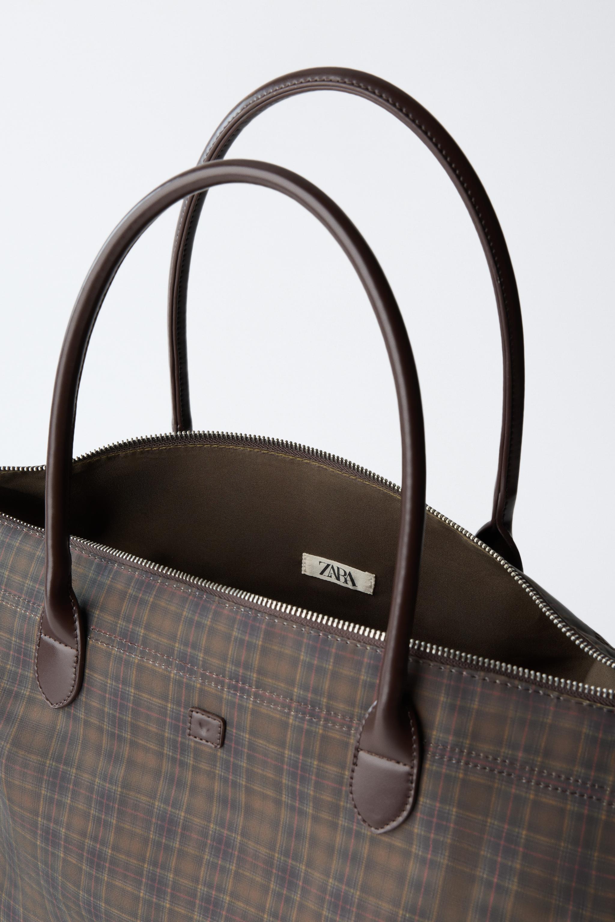 Детские сумки Zara CHECKERED SHOPPER — фото 4