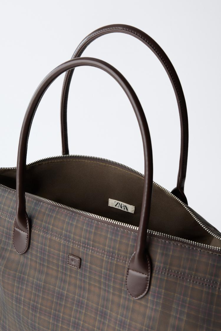 BOLSA TOTE A CUADROS 4