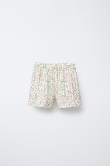 2-6 ANS/ PYJAMA CÔTELÉ FLEURS - Écru de Zara - Image 3