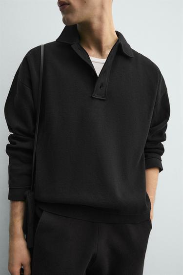 POLO EN MAILLE DE COTON - Noir de Zara - Image 5