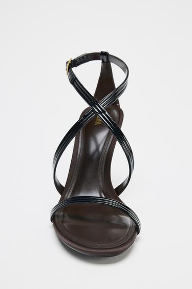 HIGH-HEEL SANDALS - Black by Zara