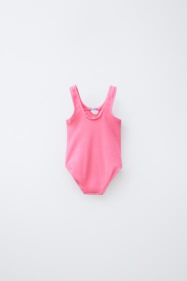 2-6 ANS/ MAILLOT DE BAIN UNE PIÈCE FANTAISIE - Fuchsia de Zara - Image 1