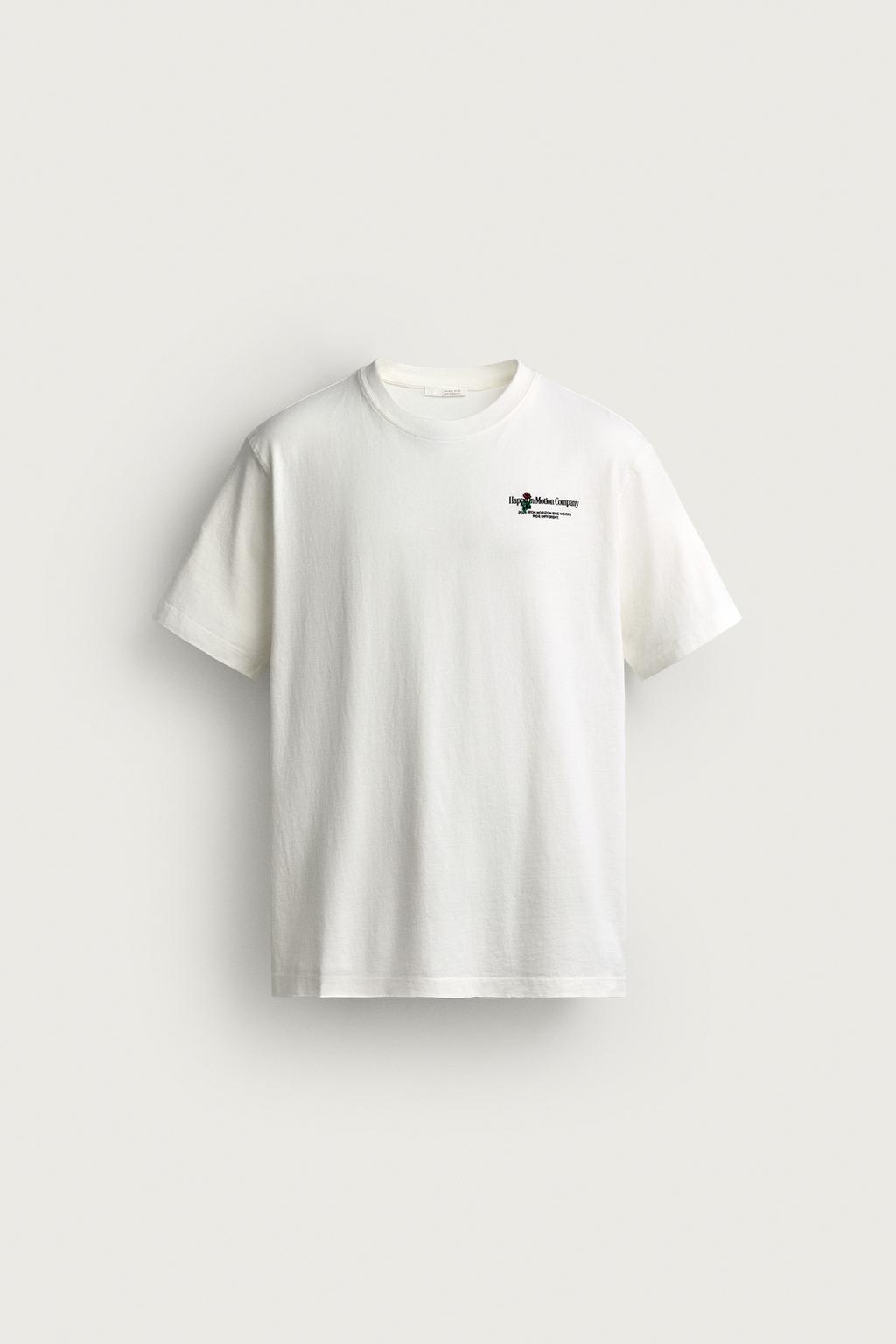 REGULAR FIT CONTRAST PRINT T-SHIRT
