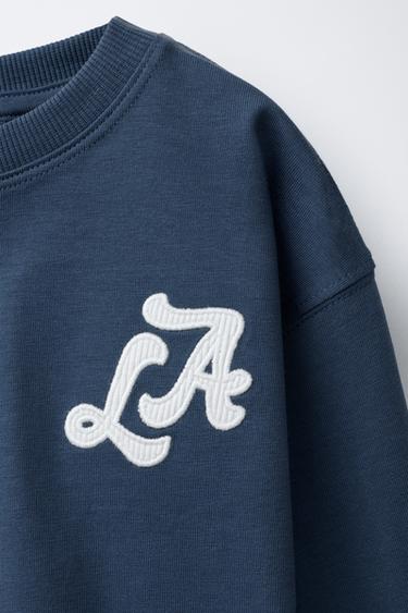 CITIES EMBROIDERED T-SHIRT - Blue by Zara - Image 2