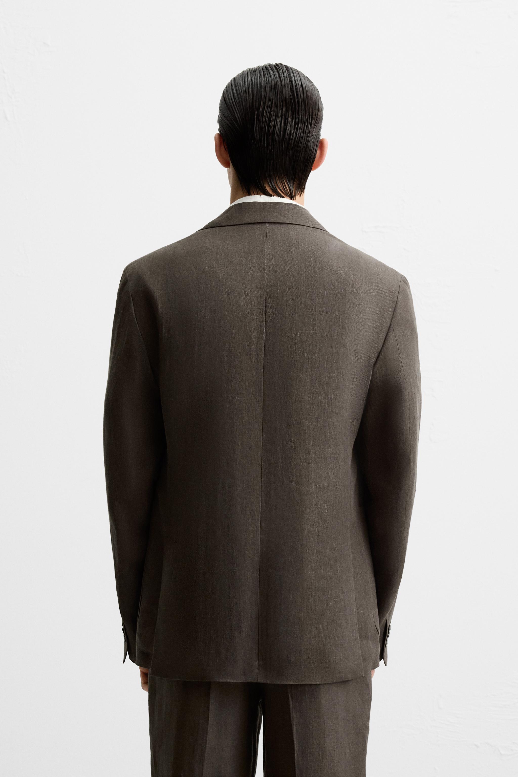 100% LINEN SUIT JACKET
