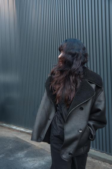 ZW COLLECTION DOUBLE-FACED JACKET - Black by Zara