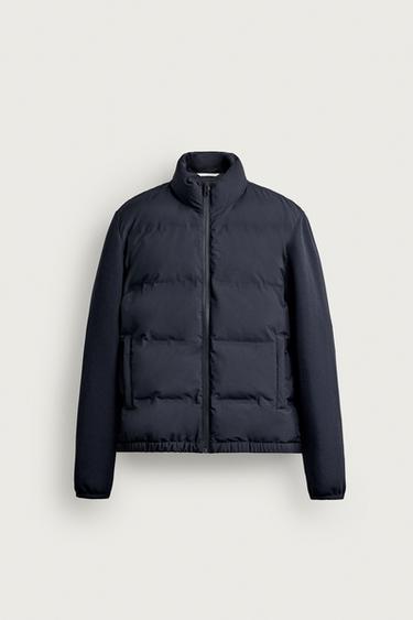 CAZADORA COMBINADO ACOLCHADO - Marino de Zara
