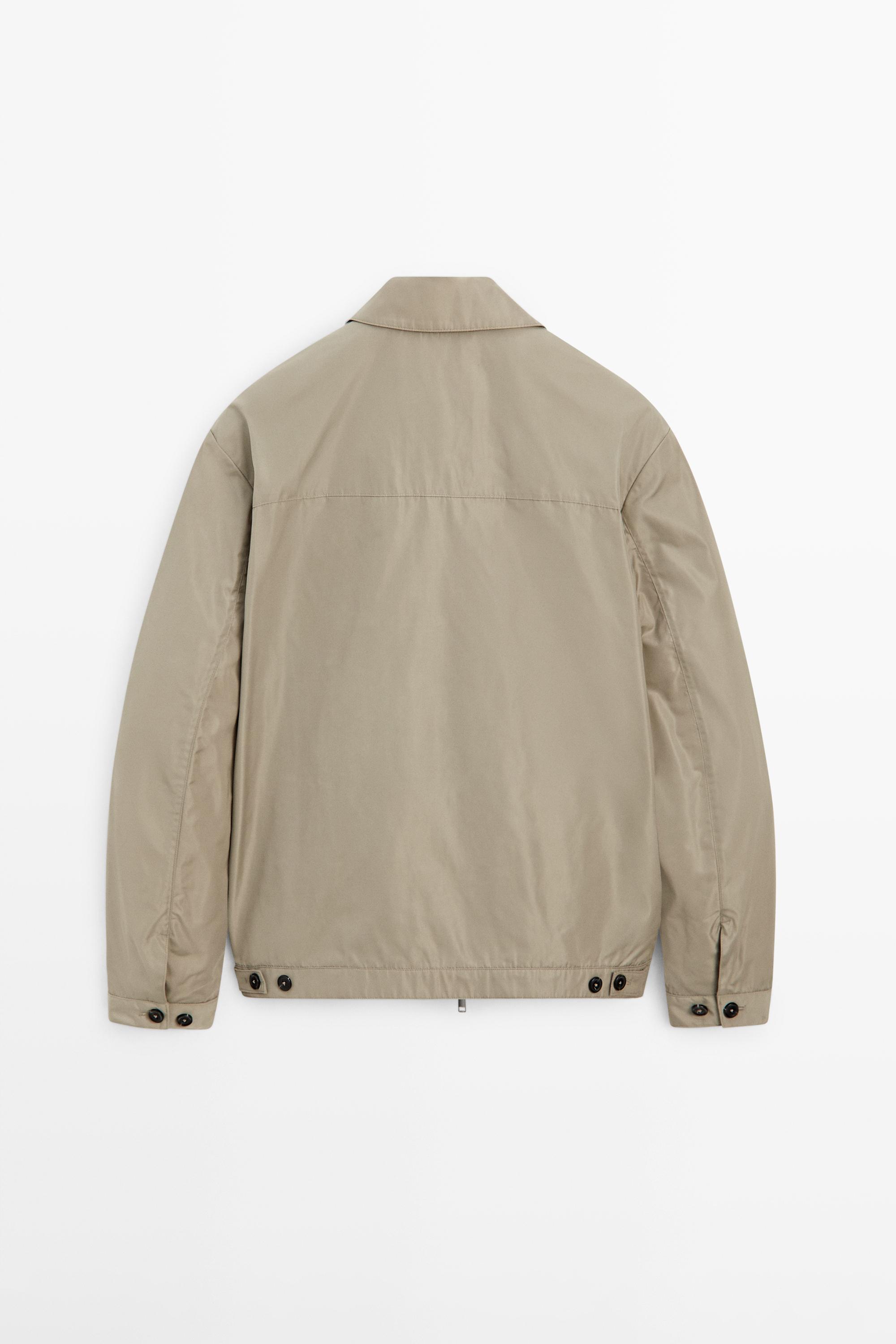 Short technical fabric jacket