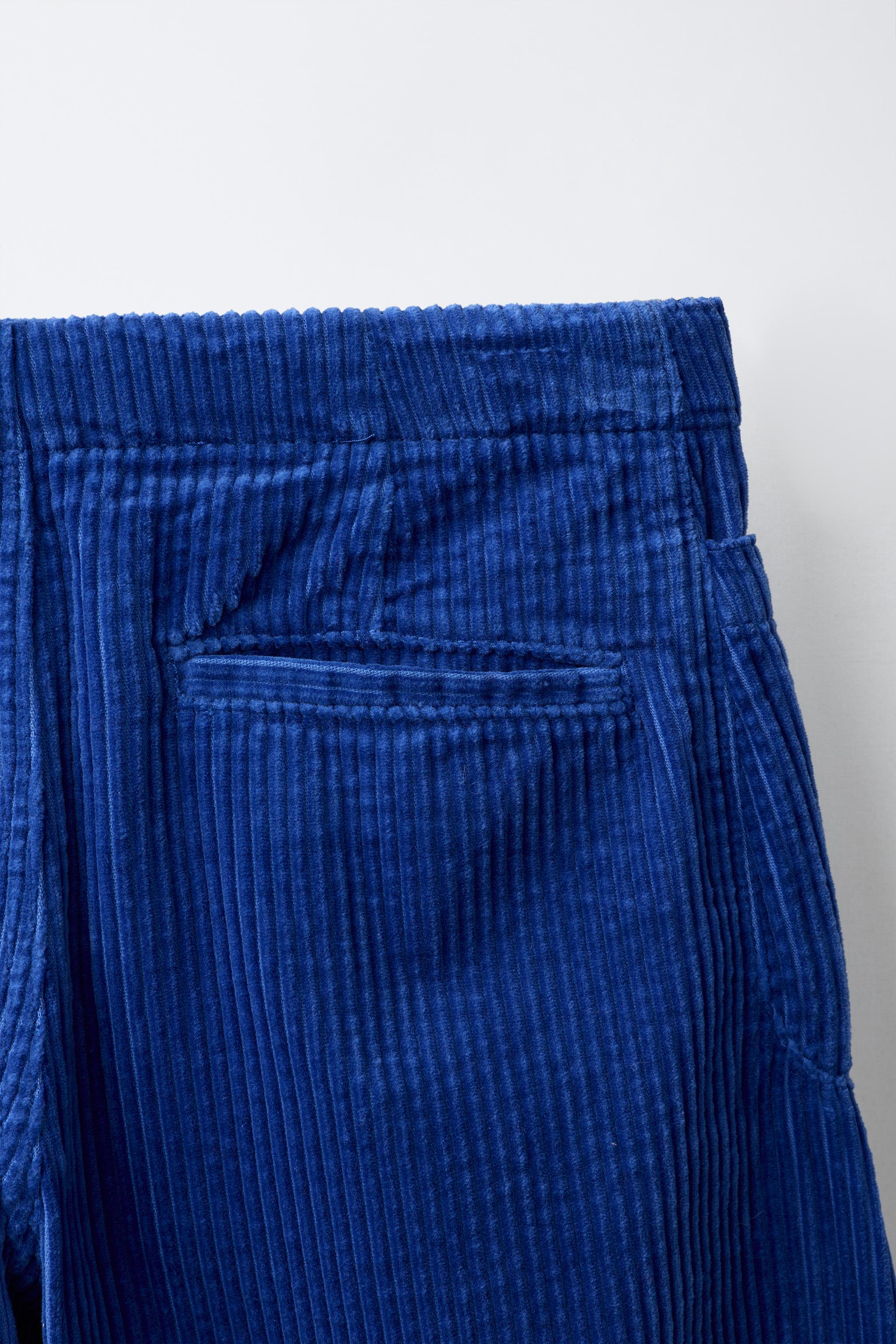 PANTALON BARREL EN VELOURS CÔTELÉ