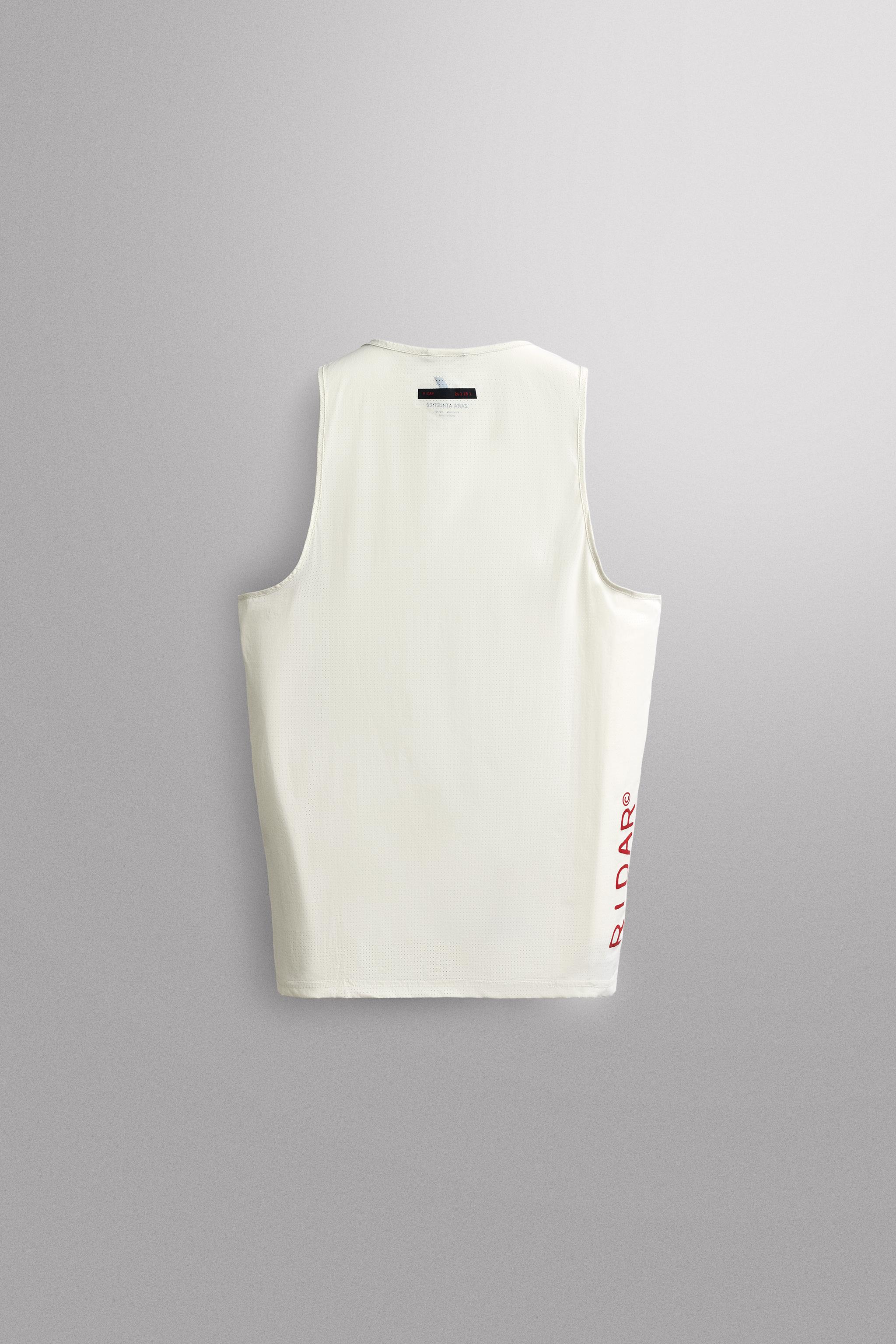 RIDAR© x ZARA RUNNING TANK TOP — Ecru