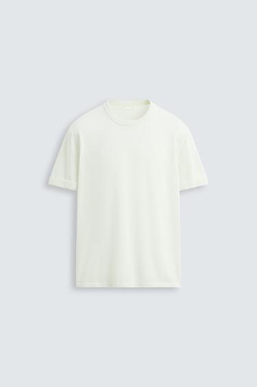 CAMISETA PUNTO LIGERO - Azul claro de Zara