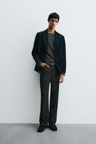 REGULAR FIT VELVET BLAZER