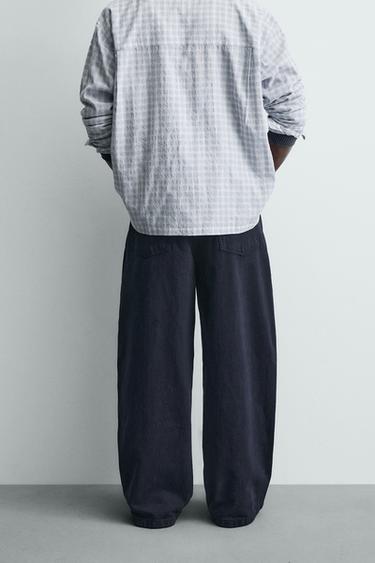 PANTALON DE CHARPENTIER À CLOUS - Bleu marine de Zara - Image 2