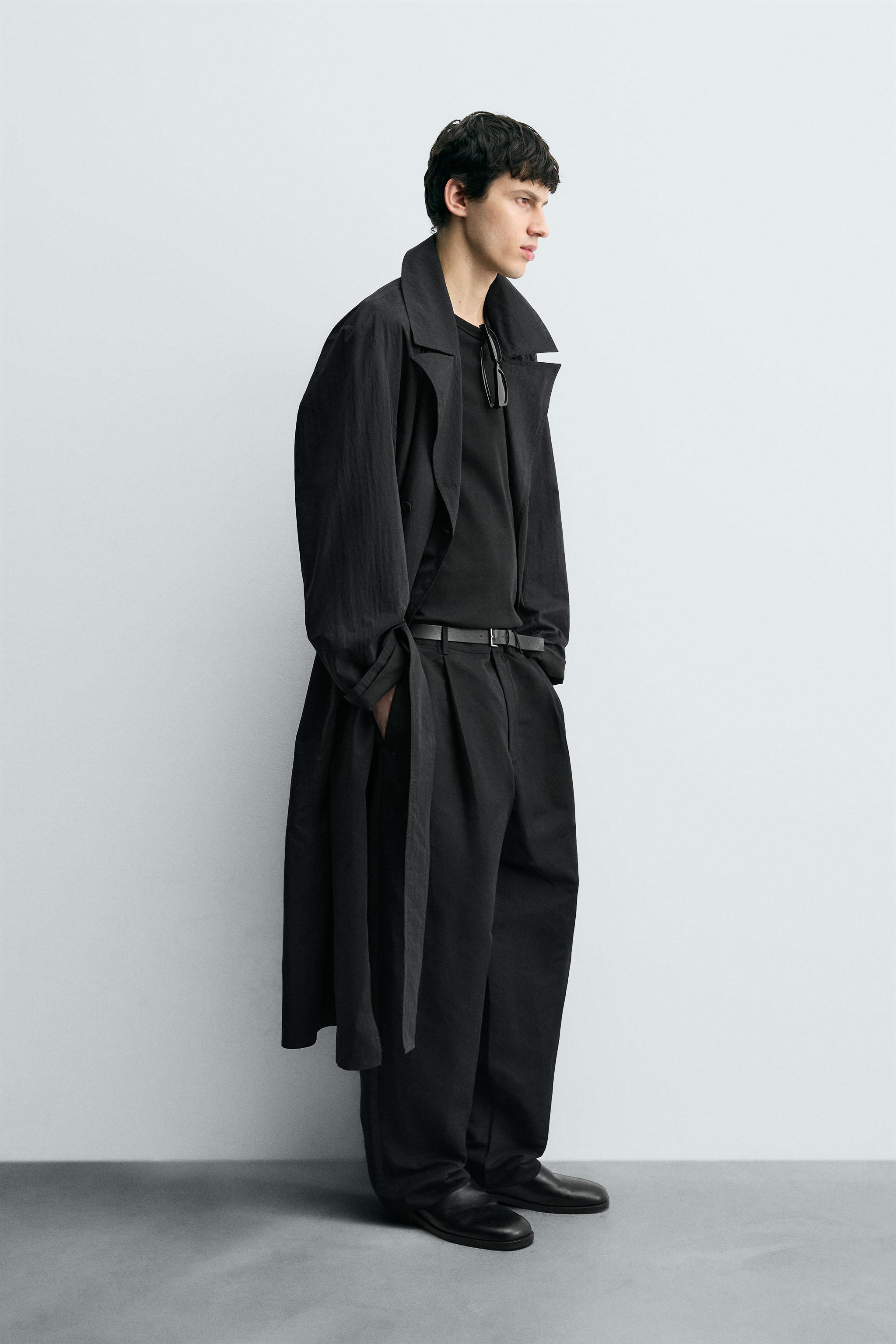 オーバーサイズフィット トレンチコート - オフホワイト | ZARA
