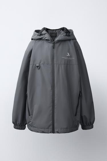 CAZADORA LIGERA WATER REPELLENT - Gris antracita de Zara - Imagen 0