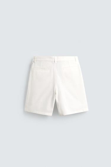 SHORT COUPE DÉCONTRACTÉE - Blanc de Zara - Image 8