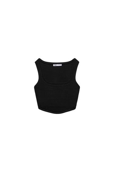 CROCHET CROPPED TOP