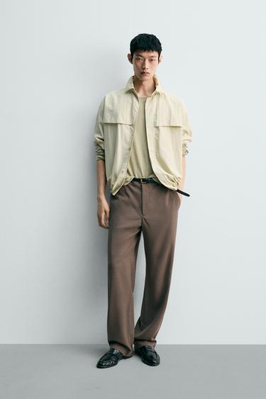 Zara 休閒版長褲 - 棕色 - 圖片 0