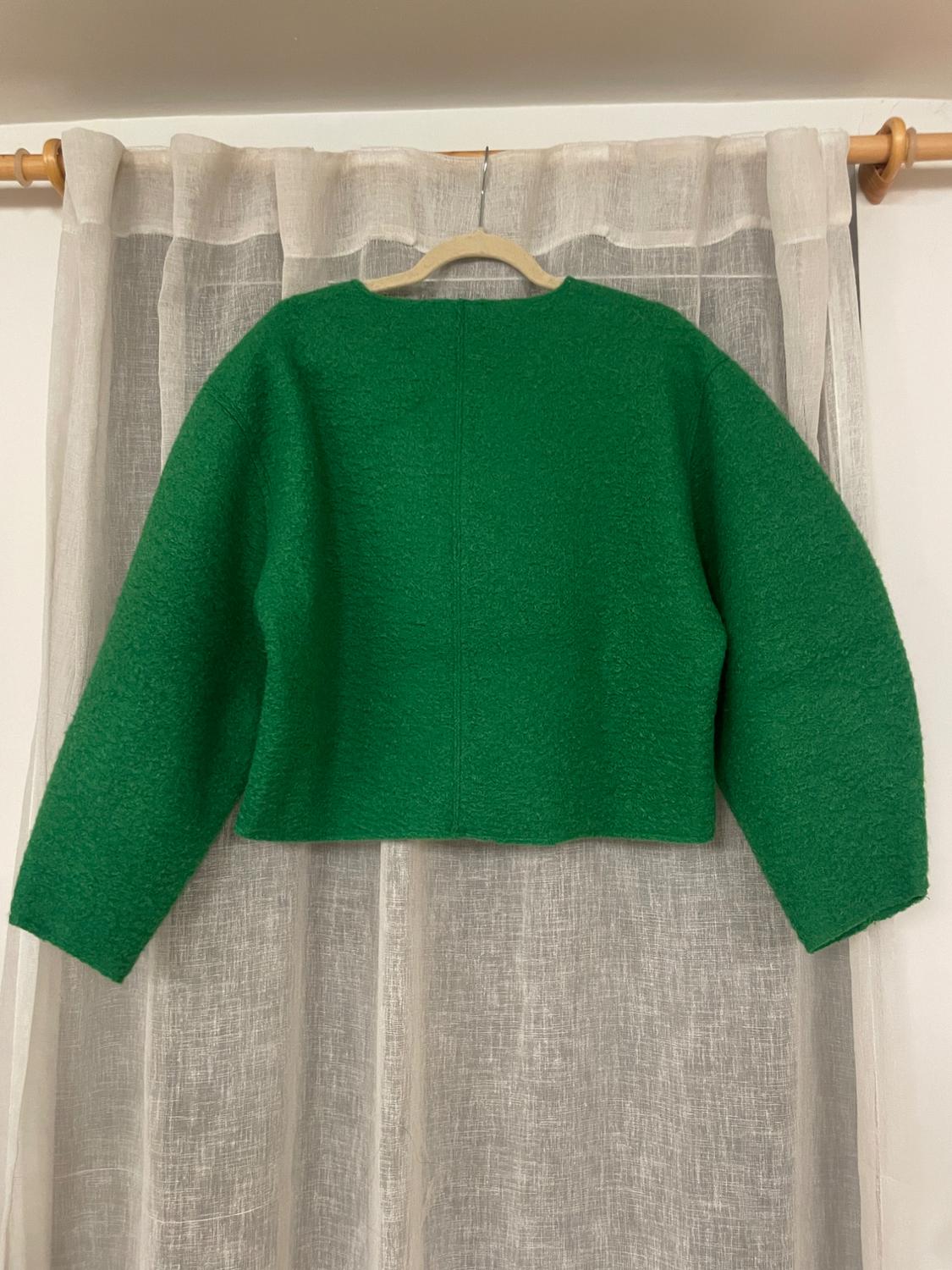 TEXTURED CROPPED SWEATSHIRT - Image 2