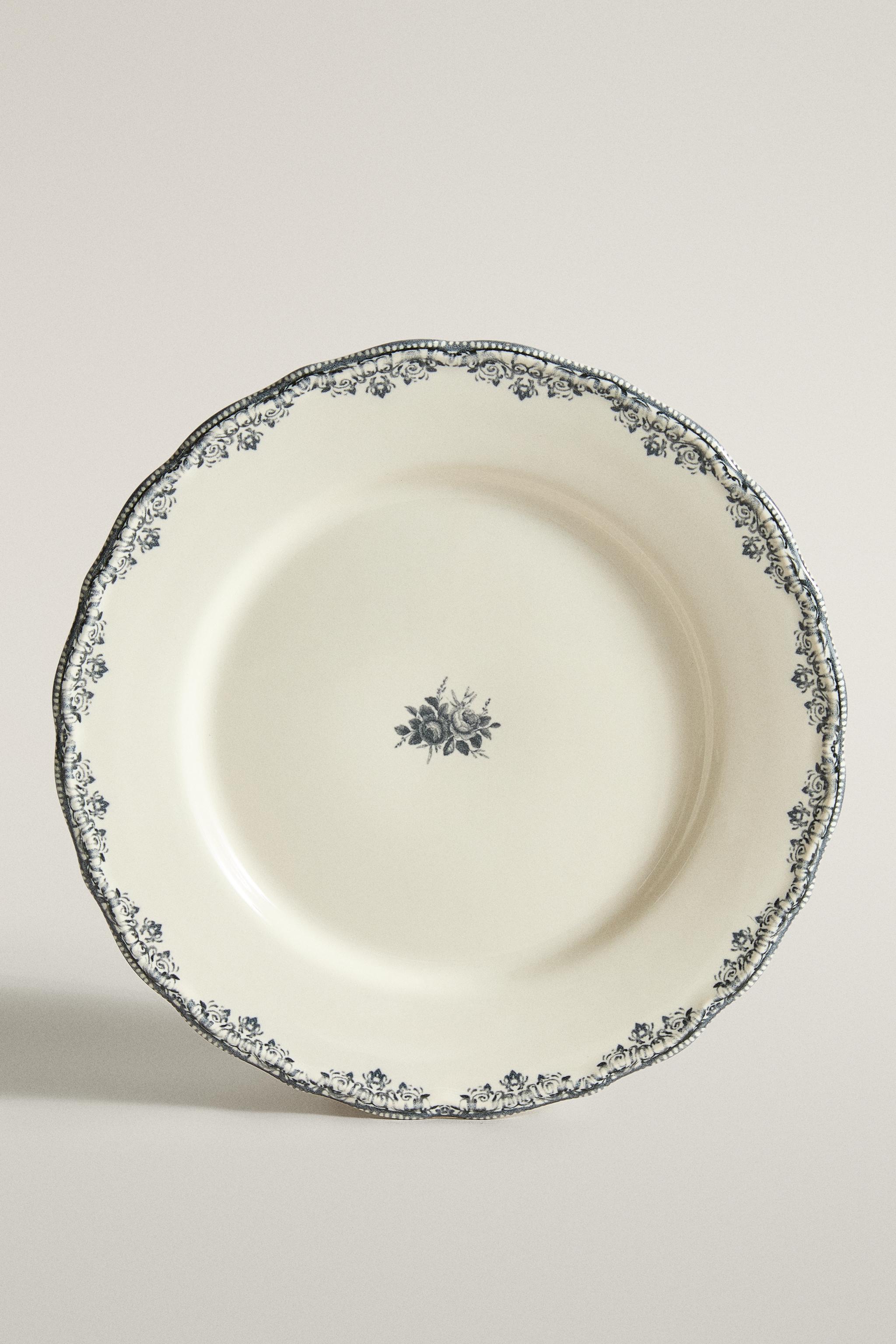 ASSIETTE PLATE À MOTIF PLACÉ