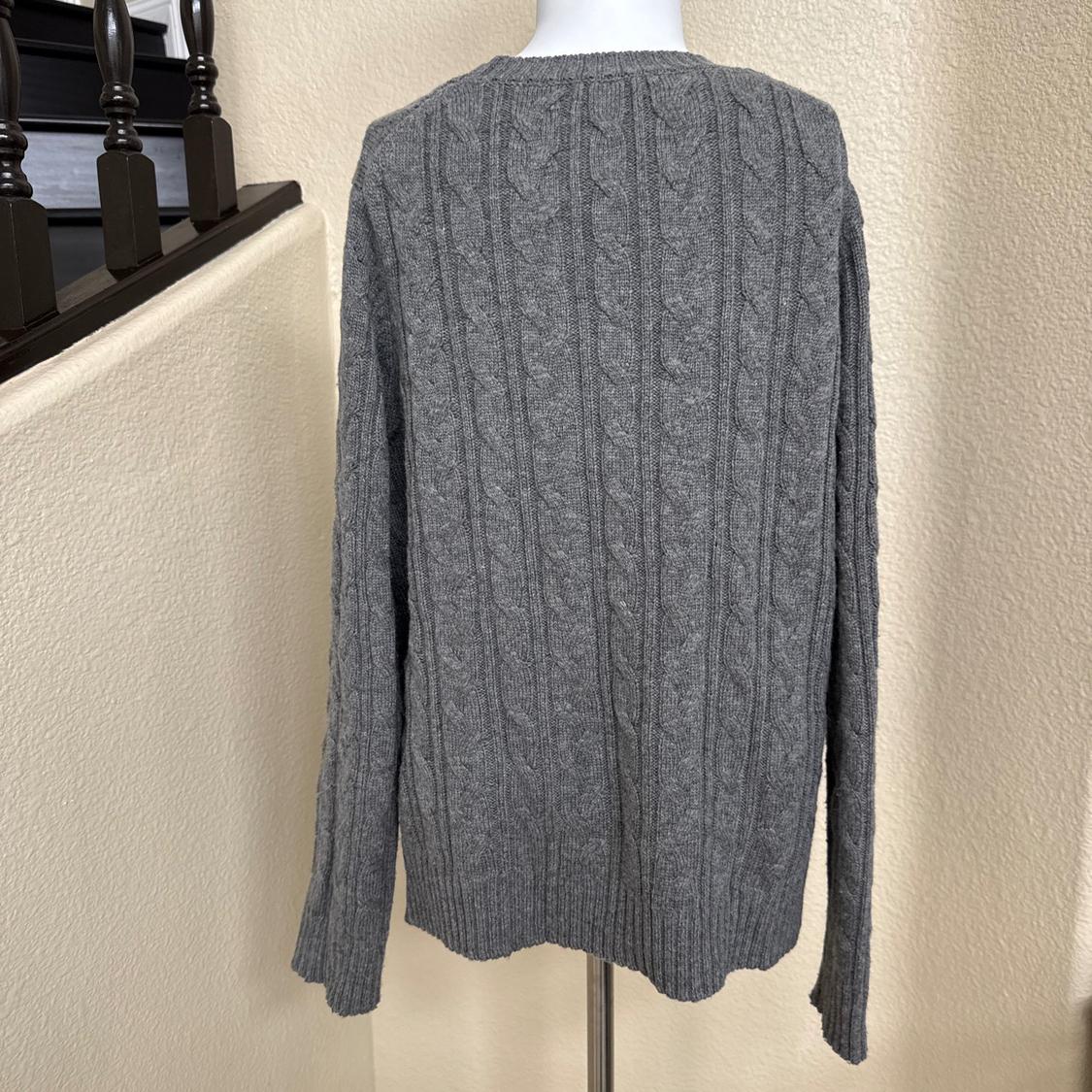 WOOL BLEND CABLE KNIT SWEATER - Image 2