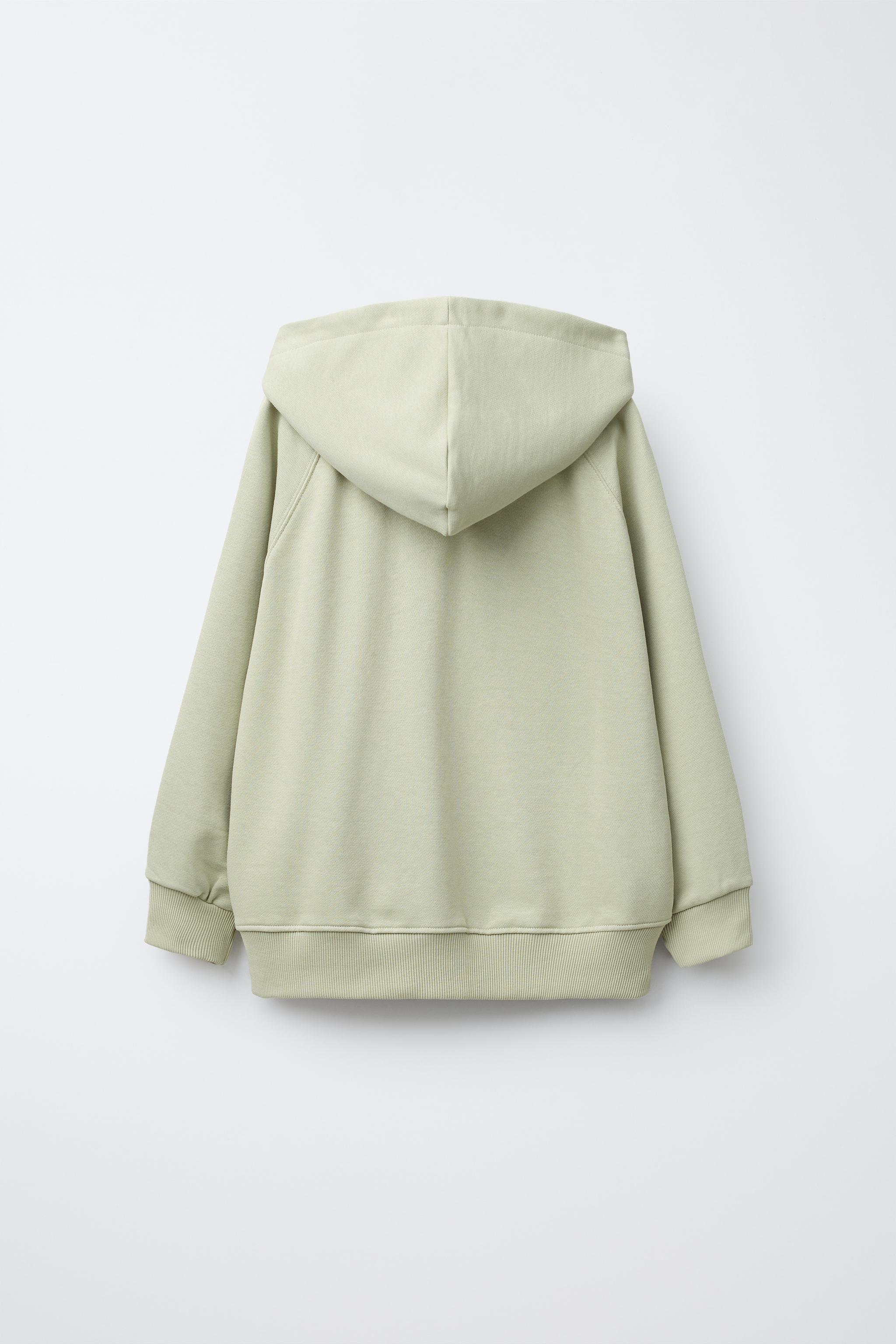 り HOODED ZIP-UP SWEATSHIRT - Gray marl | ZARA United States