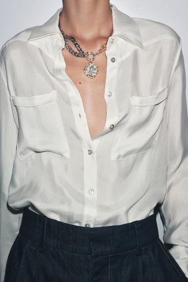 CONTRAST COIN NECKLACE - Gold / Silver by Zara - Image 0