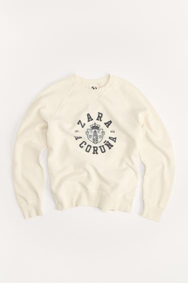 SUDADERA VARSITY 50TH ANNIVERSARY - Blanco roto de Zara