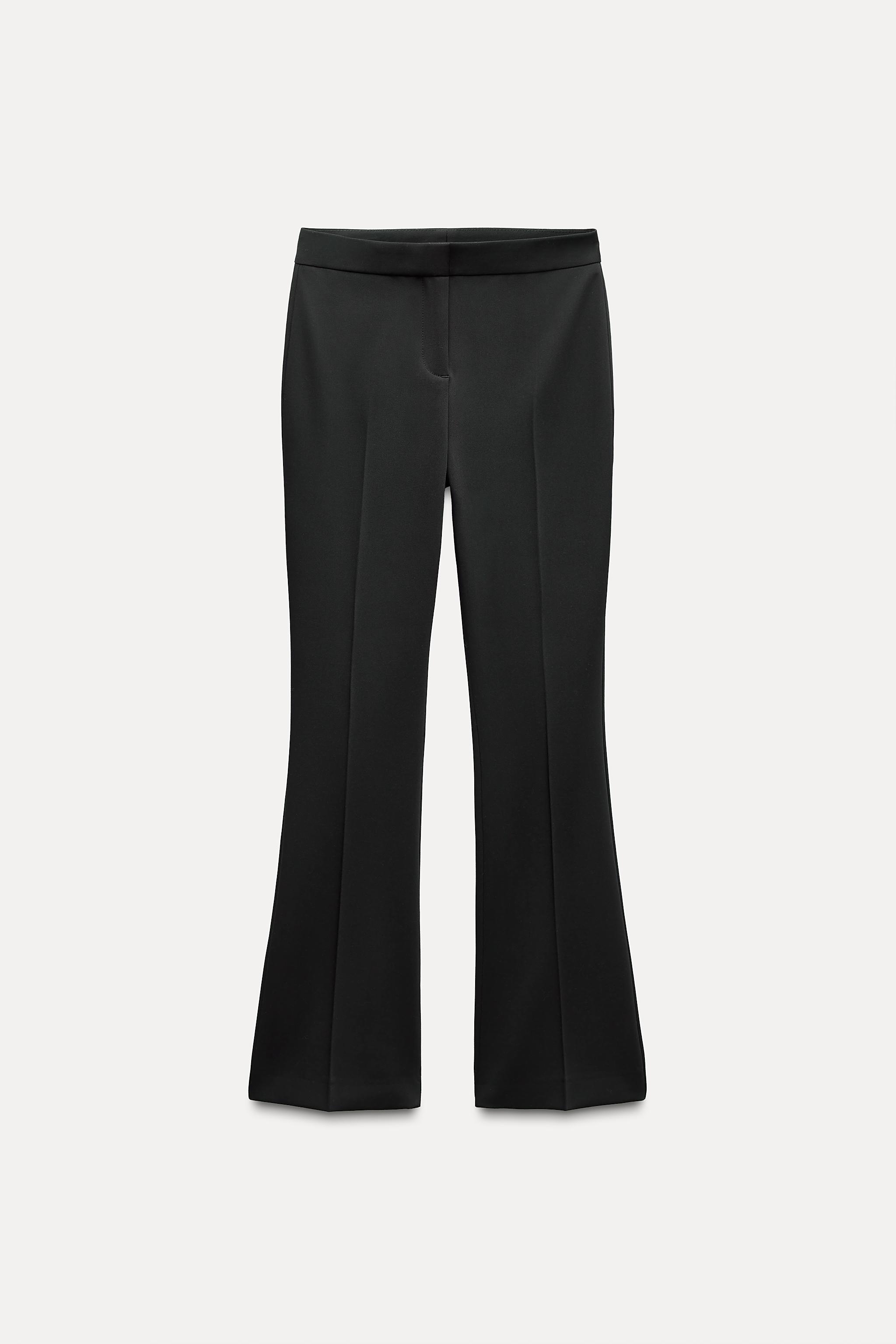 Zara black flared trousers top