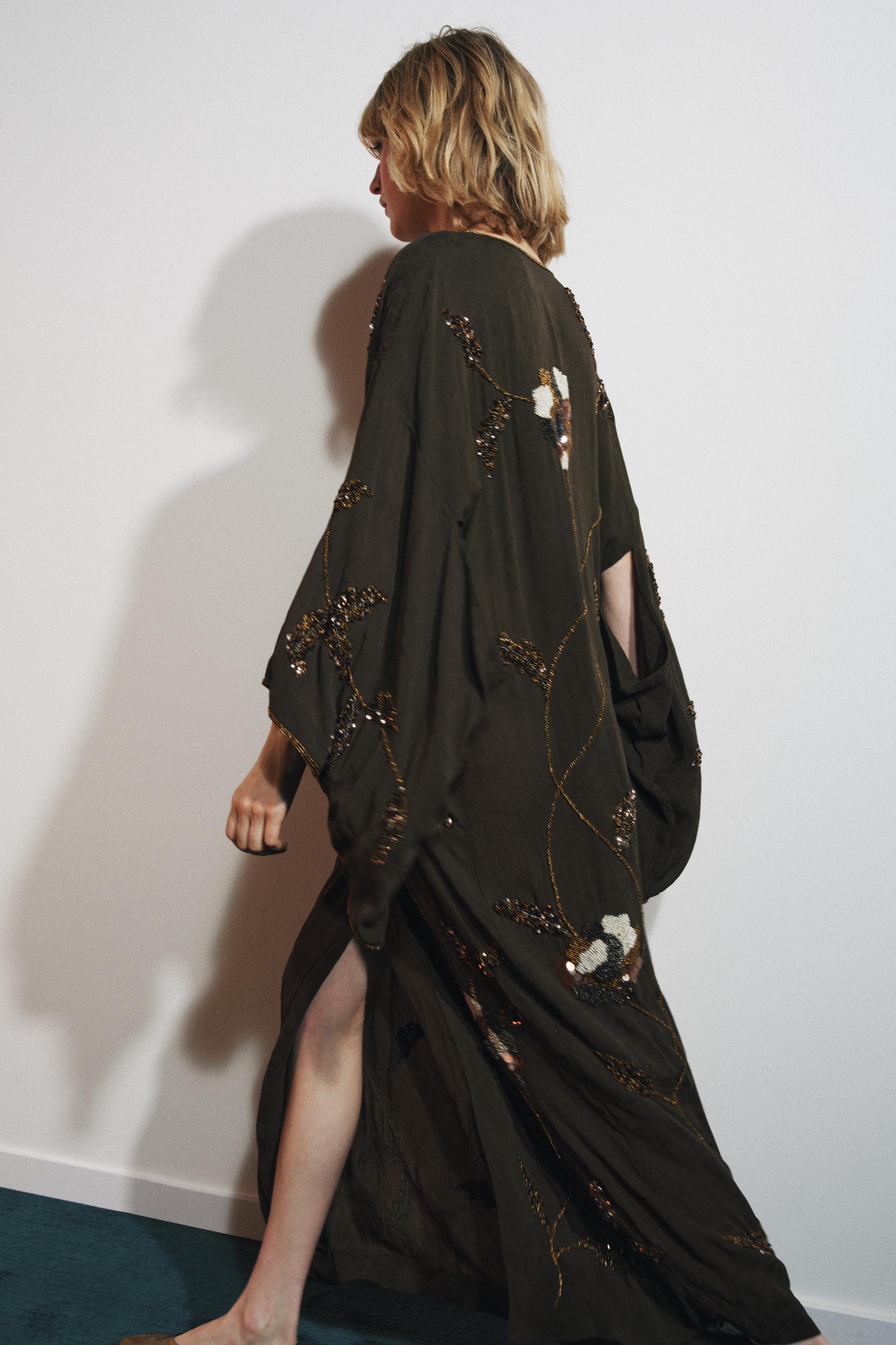 LIMITED EDITION JACQUARD EMBROIDERED DRESS WITH BEADING