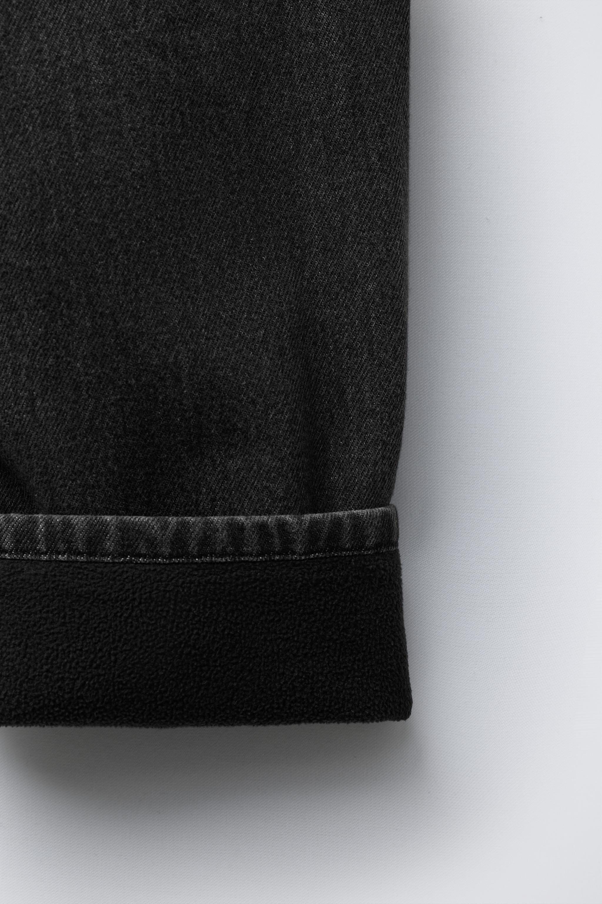 FLEECE-LINED BALLOON JEANS