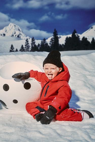 MONO SKI WATER RESISTANT Y WINDPROOF COLOR BLOCK - Qizil Zara tomonidan