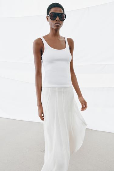 VEST TOP - White by Zara
