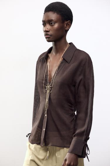 Zara DRAGONFLY DOUBLE NECKLACE - Golden - Image 0