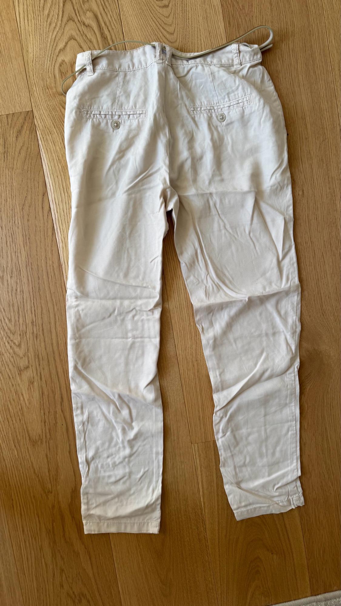 CHINO TROUSERS WITH METALLIC BELT - Image 4
