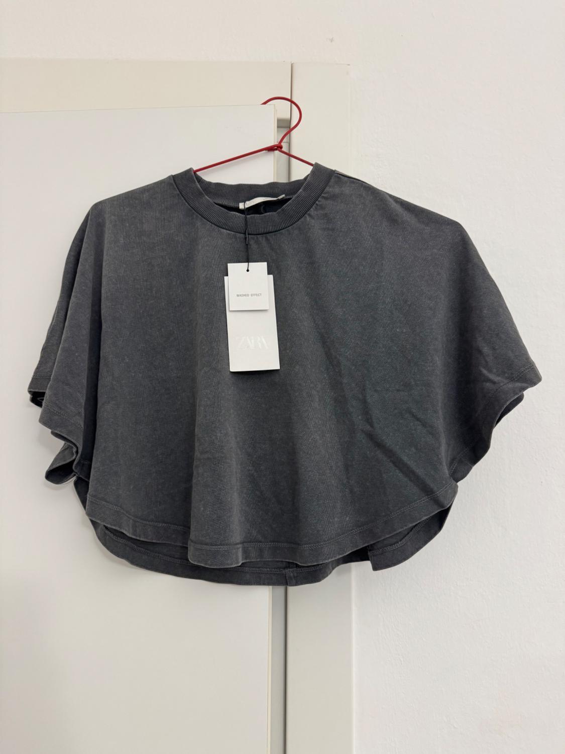 FADED-EFFECT CAPE T-SHIRT